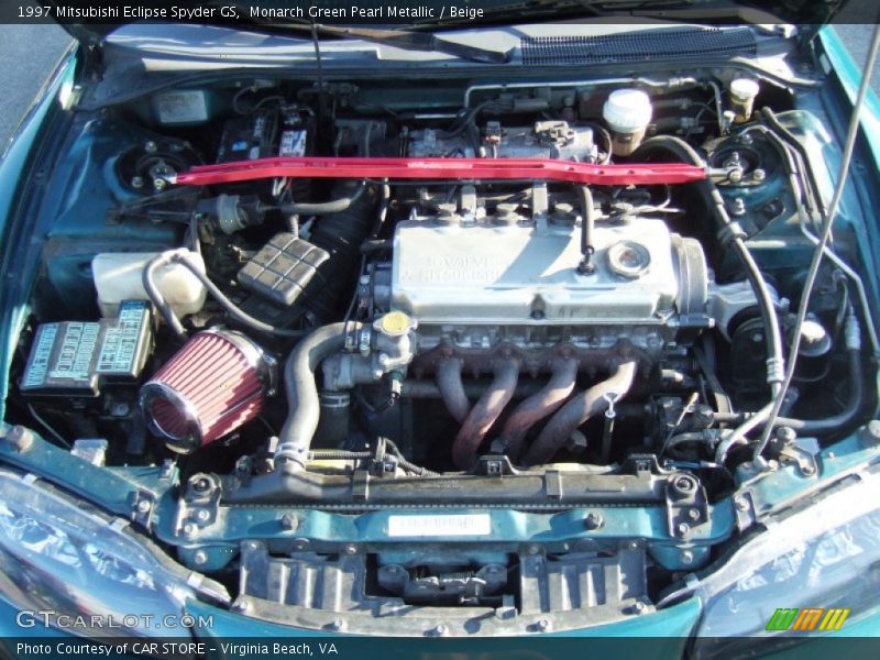 Monarch Green Pearl Metallic / Beige 1997 Mitsubishi Eclipse Spyder GS