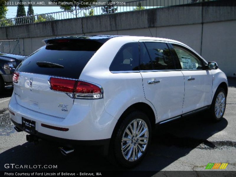 White Platinum Tri-Coat / Medium Light Stone 2011 Lincoln MKX AWD