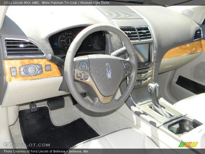 White Platinum Tri-Coat / Medium Light Stone 2011 Lincoln MKX AWD