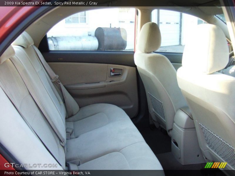 Spicy Red Metallic / Gray 2009 Kia Spectra EX Sedan