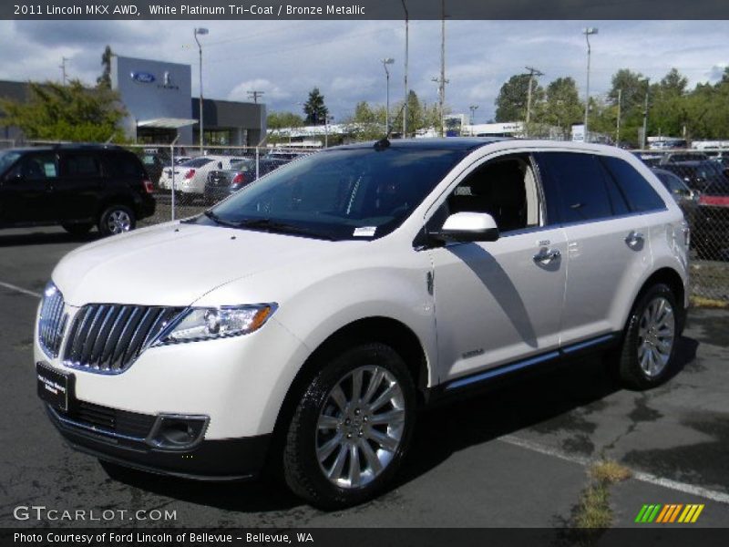 White Platinum Tri-Coat / Bronze Metallic 2011 Lincoln MKX AWD
