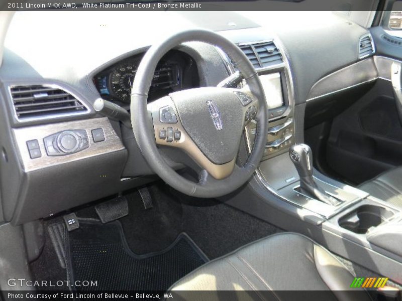 White Platinum Tri-Coat / Bronze Metallic 2011 Lincoln MKX AWD