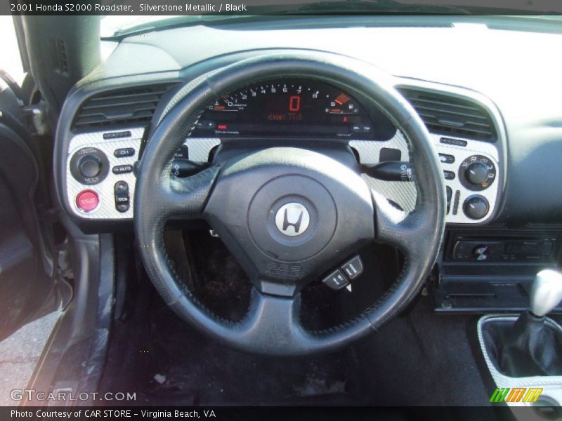 Silverstone Metallic / Black 2001 Honda S2000 Roadster
