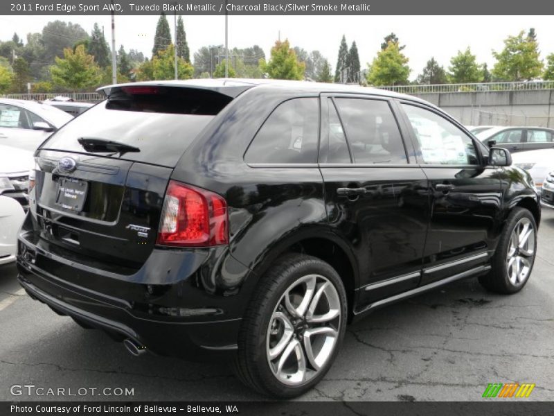 Tuxedo Black Metallic / Charcoal Black/Silver Smoke Metallic 2011 Ford Edge Sport AWD