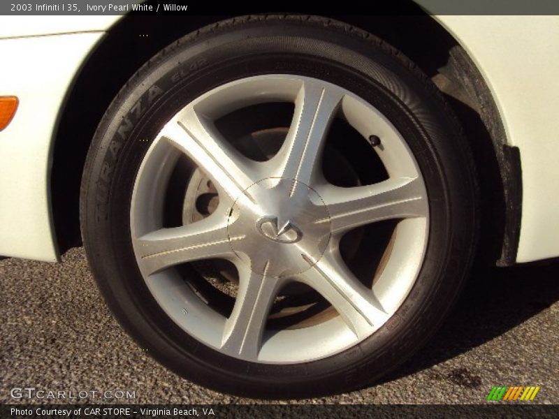 Ivory Pearl White / Willow 2003 Infiniti I 35
