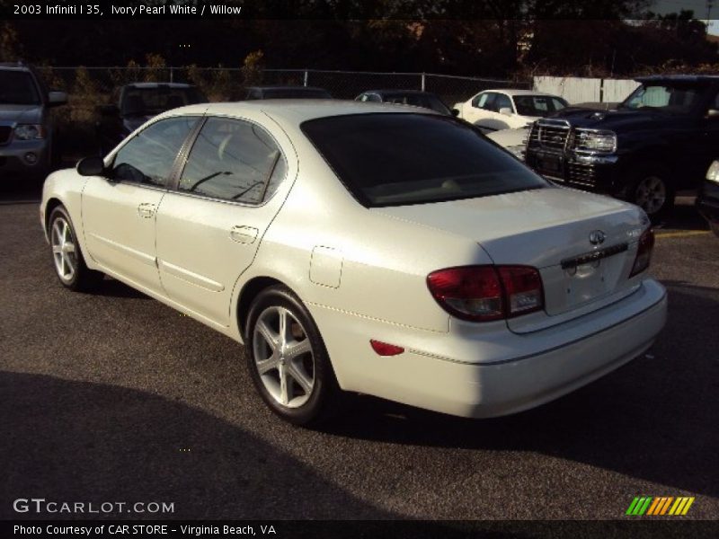 Ivory Pearl White / Willow 2003 Infiniti I 35