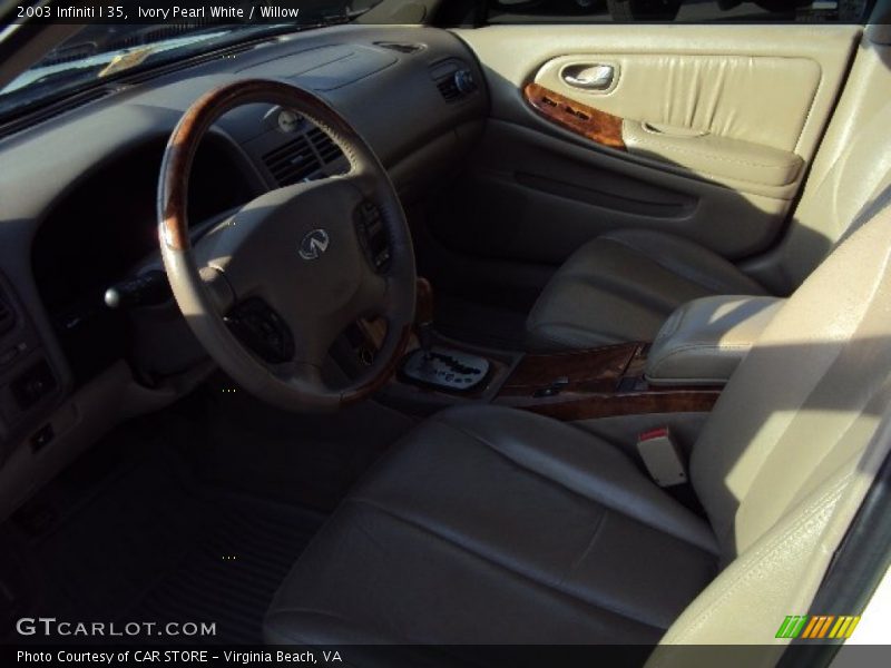 Ivory Pearl White / Willow 2003 Infiniti I 35