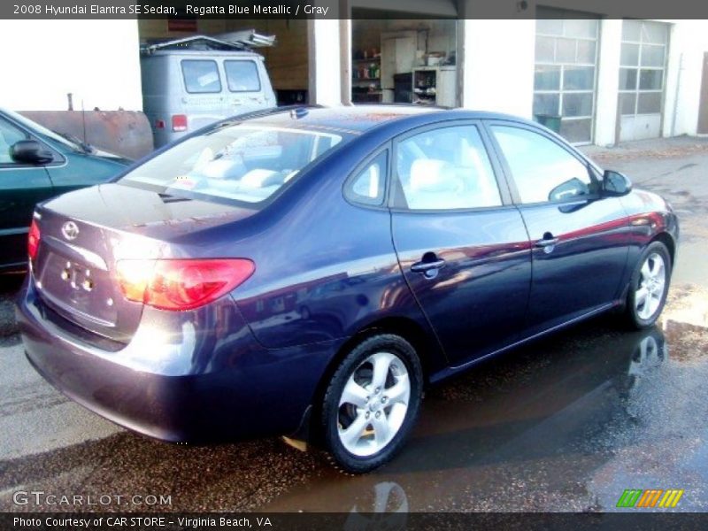 Regatta Blue Metallic / Gray 2008 Hyundai Elantra SE Sedan