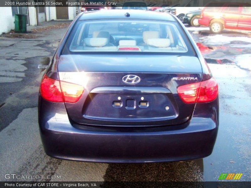 Regatta Blue Metallic / Gray 2008 Hyundai Elantra SE Sedan