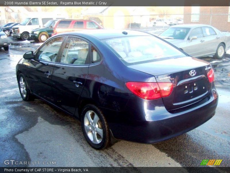 Regatta Blue Metallic / Gray 2008 Hyundai Elantra SE Sedan