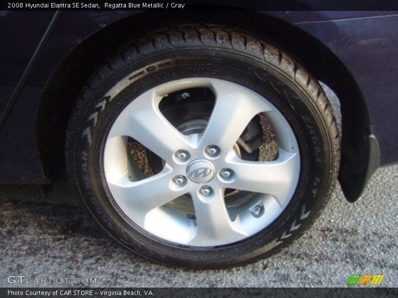 Regatta Blue Metallic / Gray 2008 Hyundai Elantra SE Sedan