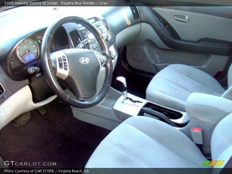 Regatta Blue Metallic / Gray 2008 Hyundai Elantra SE Sedan