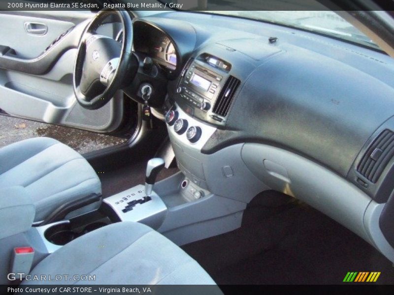 Regatta Blue Metallic / Gray 2008 Hyundai Elantra SE Sedan