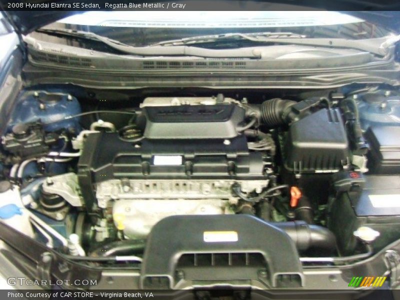 Regatta Blue Metallic / Gray 2008 Hyundai Elantra SE Sedan