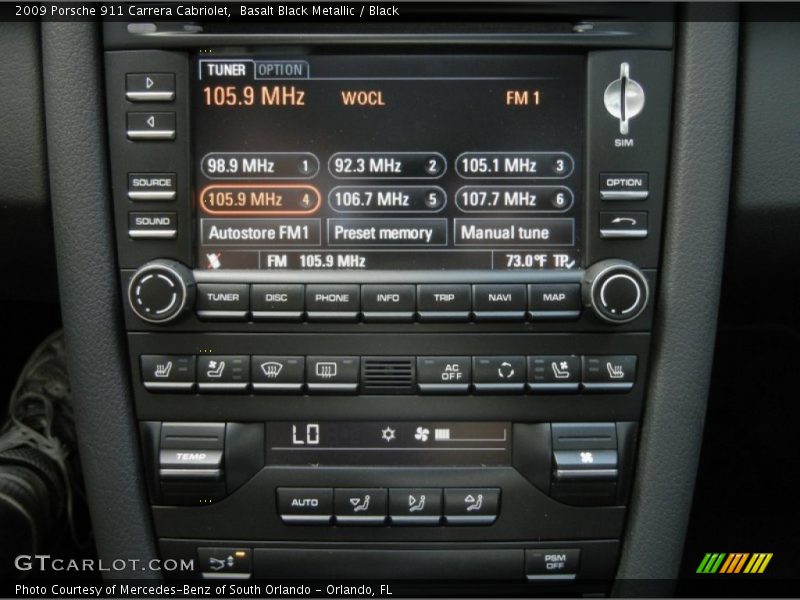 Basalt Black Metallic / Black 2009 Porsche 911 Carrera Cabriolet