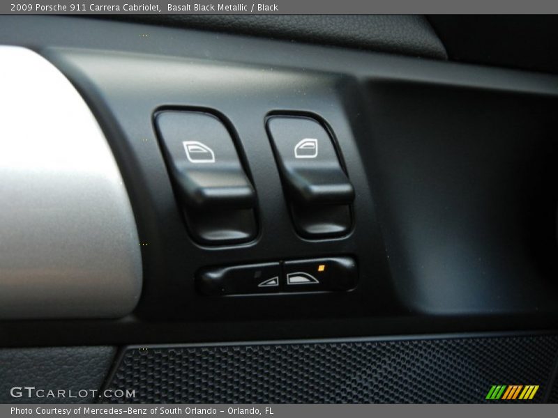 Basalt Black Metallic / Black 2009 Porsche 911 Carrera Cabriolet