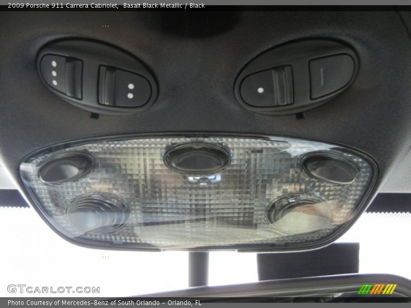 Basalt Black Metallic / Black 2009 Porsche 911 Carrera Cabriolet