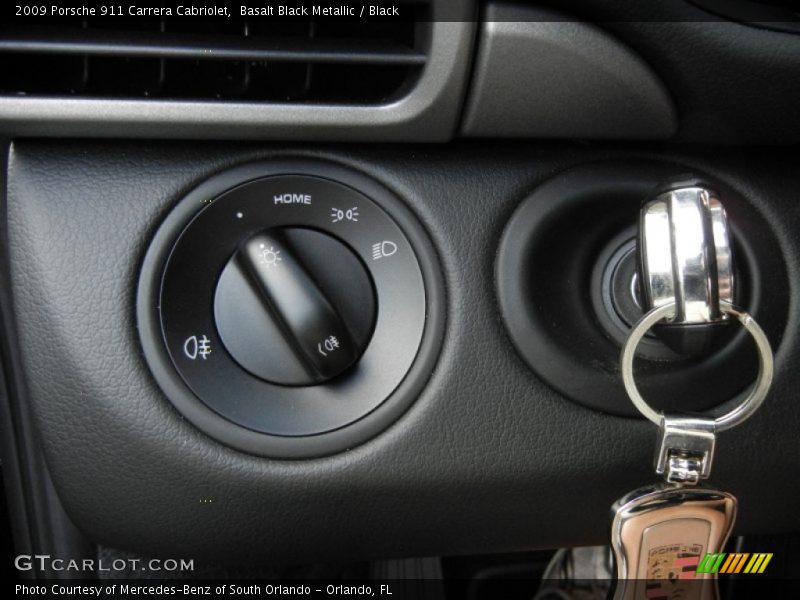 Basalt Black Metallic / Black 2009 Porsche 911 Carrera Cabriolet