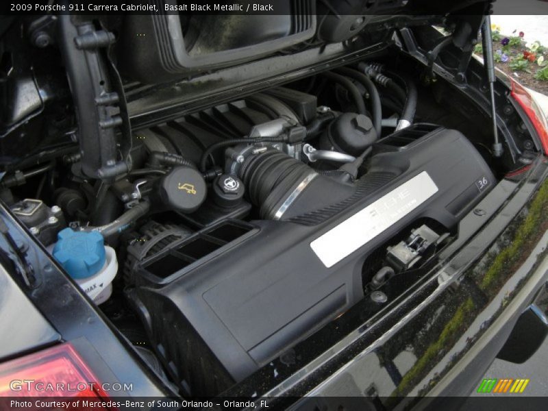 Basalt Black Metallic / Black 2009 Porsche 911 Carrera Cabriolet