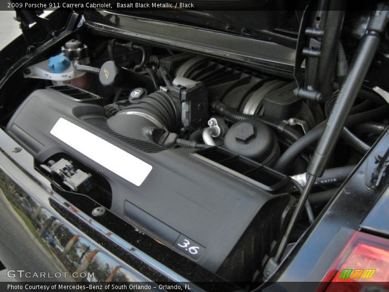 Basalt Black Metallic / Black 2009 Porsche 911 Carrera Cabriolet