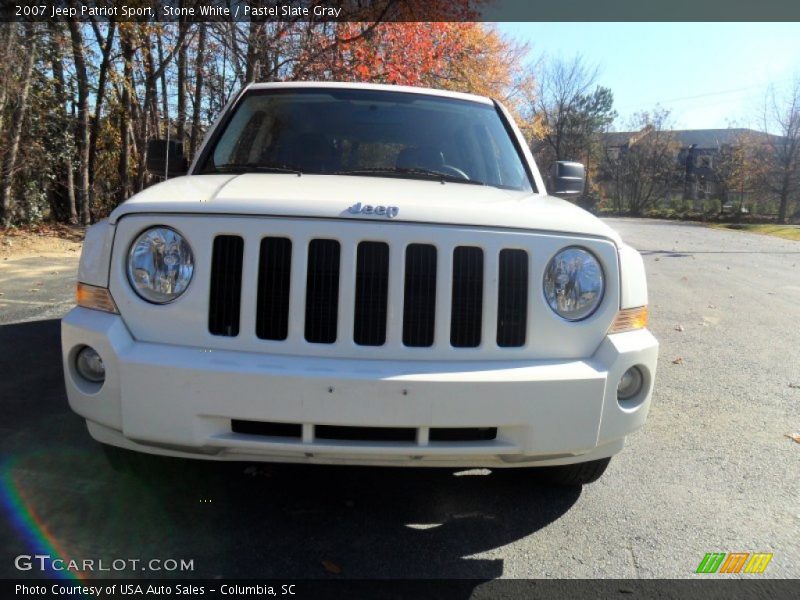 Stone White / Pastel Slate Gray 2007 Jeep Patriot Sport