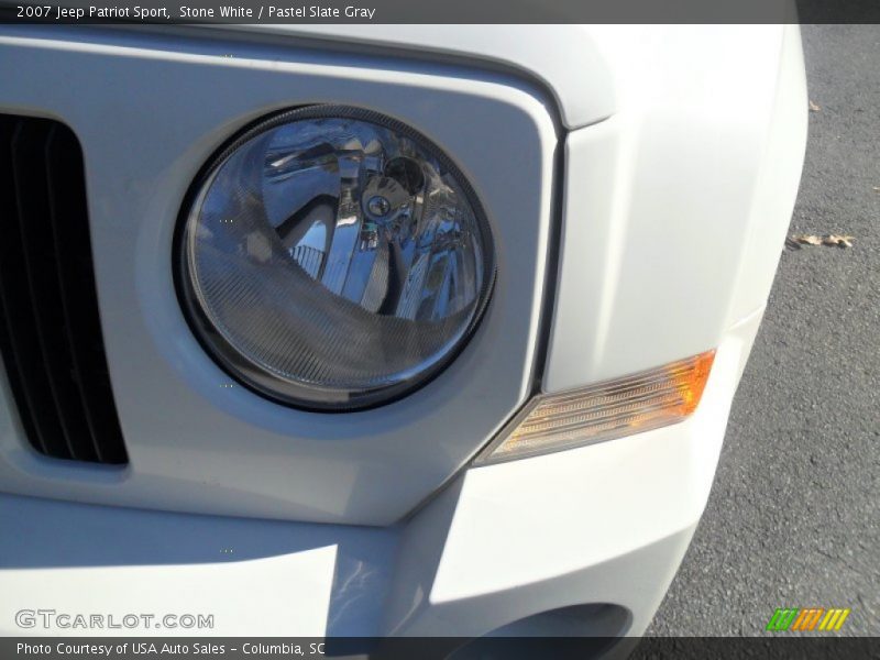 Stone White / Pastel Slate Gray 2007 Jeep Patriot Sport