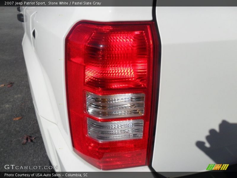 Stone White / Pastel Slate Gray 2007 Jeep Patriot Sport