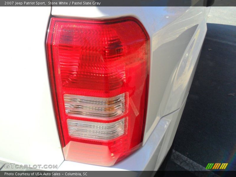 Stone White / Pastel Slate Gray 2007 Jeep Patriot Sport
