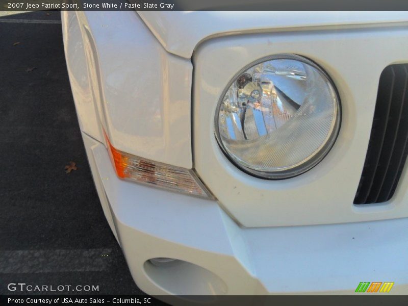 Stone White / Pastel Slate Gray 2007 Jeep Patriot Sport