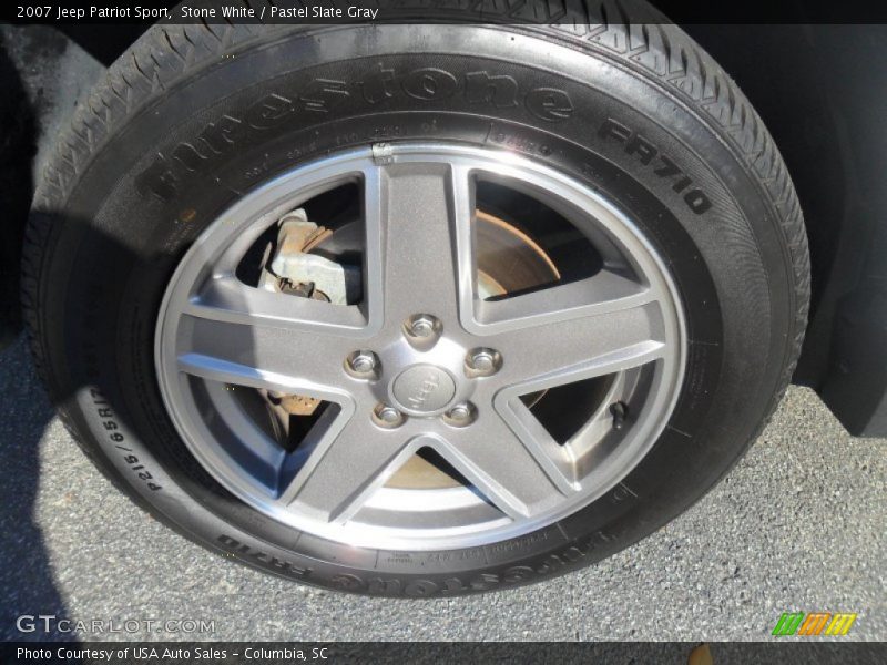 Stone White / Pastel Slate Gray 2007 Jeep Patriot Sport