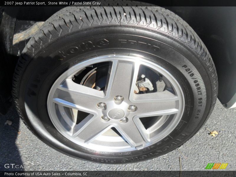 Stone White / Pastel Slate Gray 2007 Jeep Patriot Sport