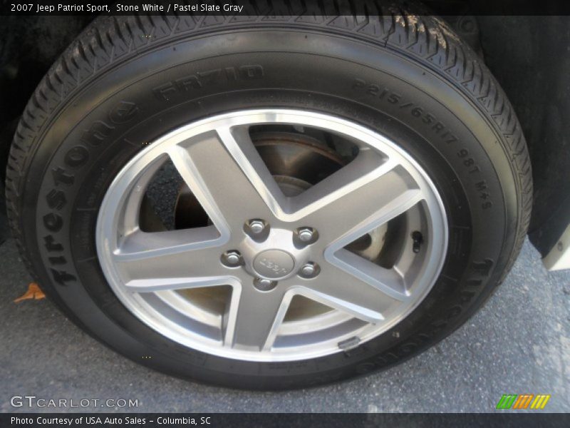 Stone White / Pastel Slate Gray 2007 Jeep Patriot Sport