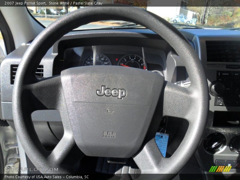 Stone White / Pastel Slate Gray 2007 Jeep Patriot Sport