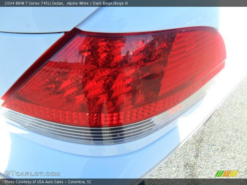 Alpine White / Dark Beige/Beige III 2004 BMW 7 Series 745Li Sedan