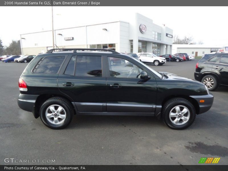 Dark Emerald Green / Beige 2006 Hyundai Santa Fe GLS