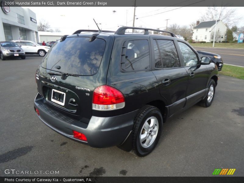 Dark Emerald Green / Beige 2006 Hyundai Santa Fe GLS