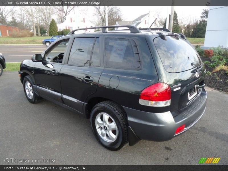 Dark Emerald Green / Beige 2006 Hyundai Santa Fe GLS