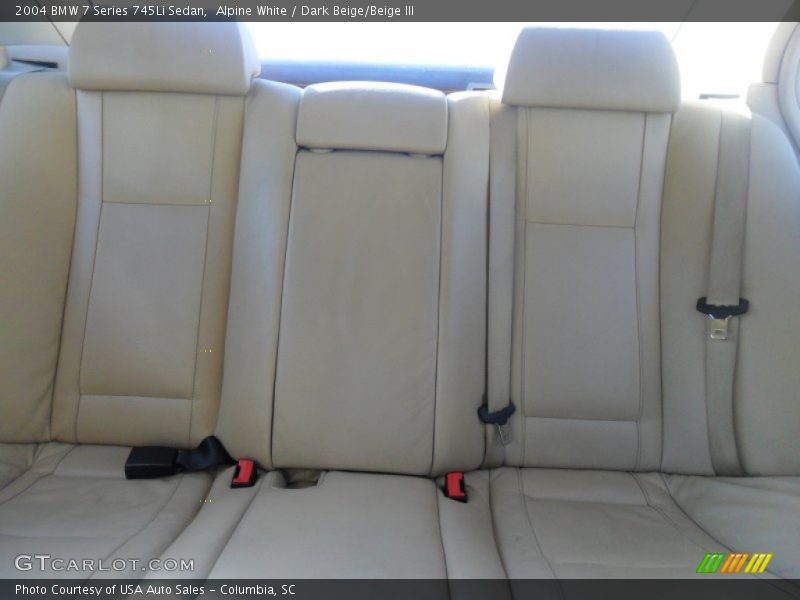 Alpine White / Dark Beige/Beige III 2004 BMW 7 Series 745Li Sedan