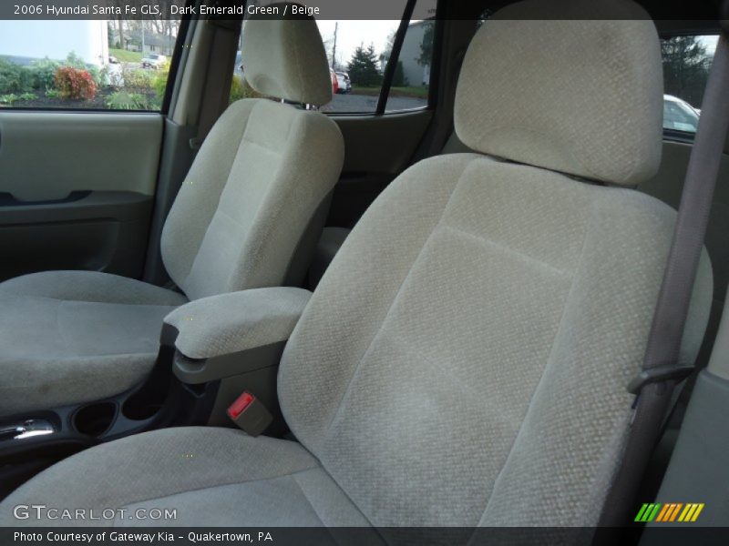 Dark Emerald Green / Beige 2006 Hyundai Santa Fe GLS