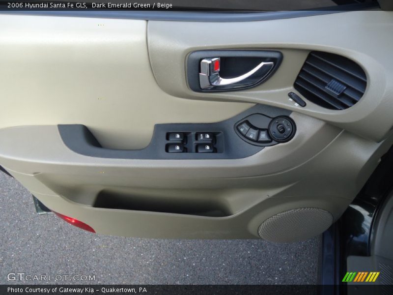 Dark Emerald Green / Beige 2006 Hyundai Santa Fe GLS
