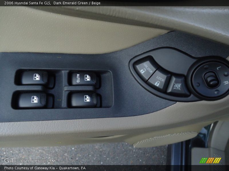 Dark Emerald Green / Beige 2006 Hyundai Santa Fe GLS