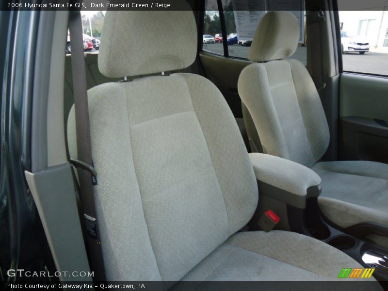 Dark Emerald Green / Beige 2006 Hyundai Santa Fe GLS