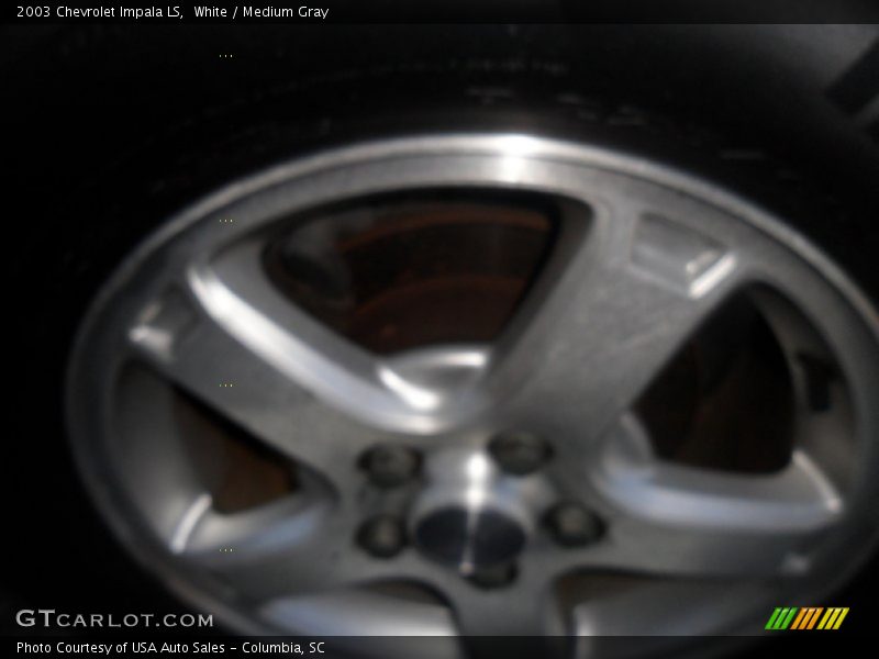 White / Medium Gray 2003 Chevrolet Impala LS