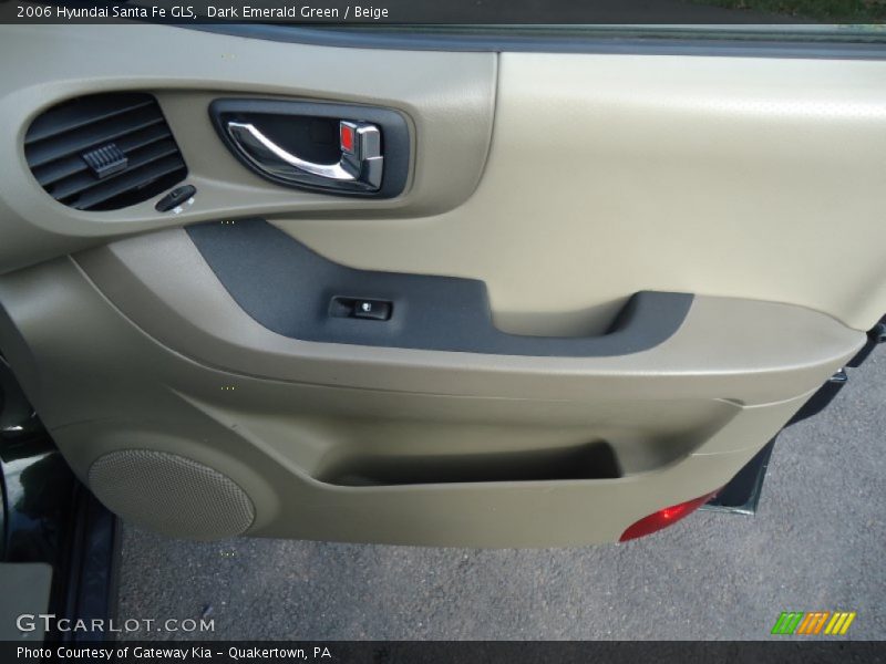 Dark Emerald Green / Beige 2006 Hyundai Santa Fe GLS