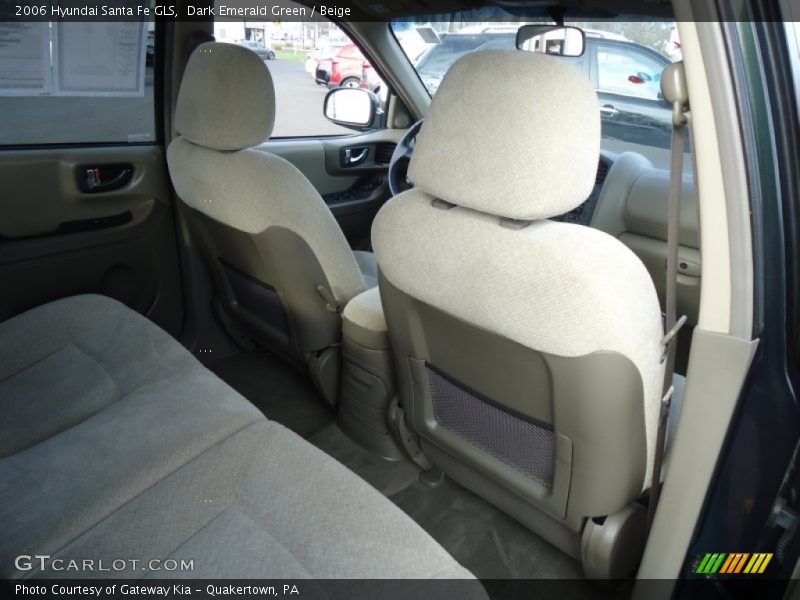 Dark Emerald Green / Beige 2006 Hyundai Santa Fe GLS