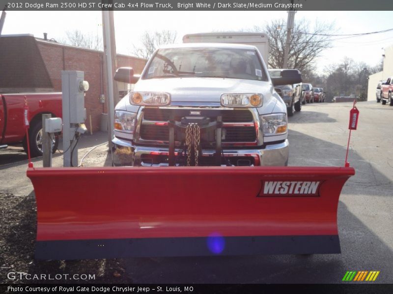 Bright White / Dark Slate/Medium Graystone 2012 Dodge Ram 2500 HD ST Crew Cab 4x4 Plow Truck