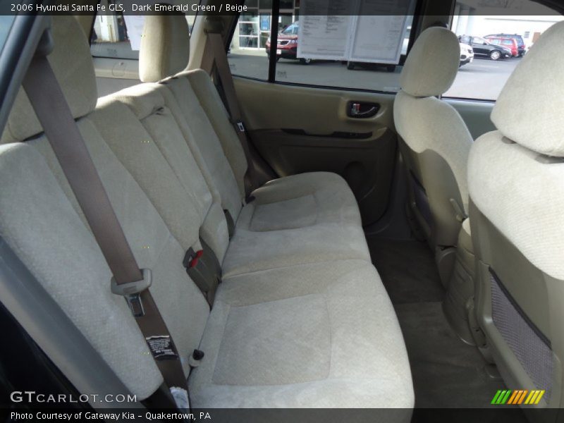 Dark Emerald Green / Beige 2006 Hyundai Santa Fe GLS