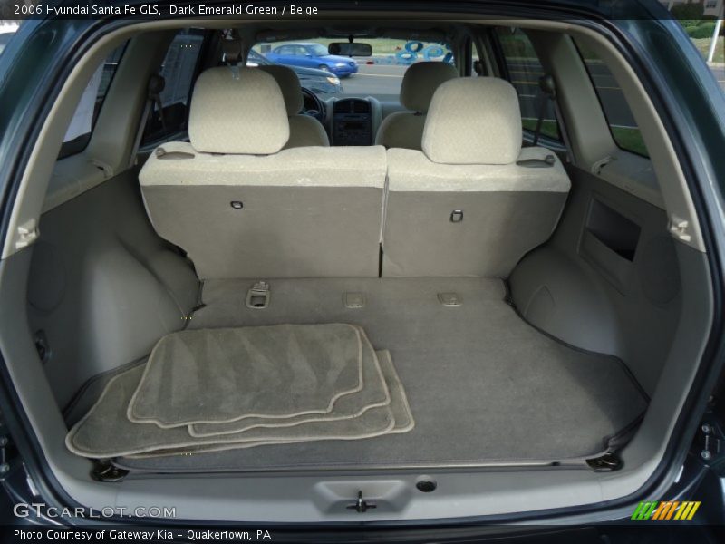Dark Emerald Green / Beige 2006 Hyundai Santa Fe GLS