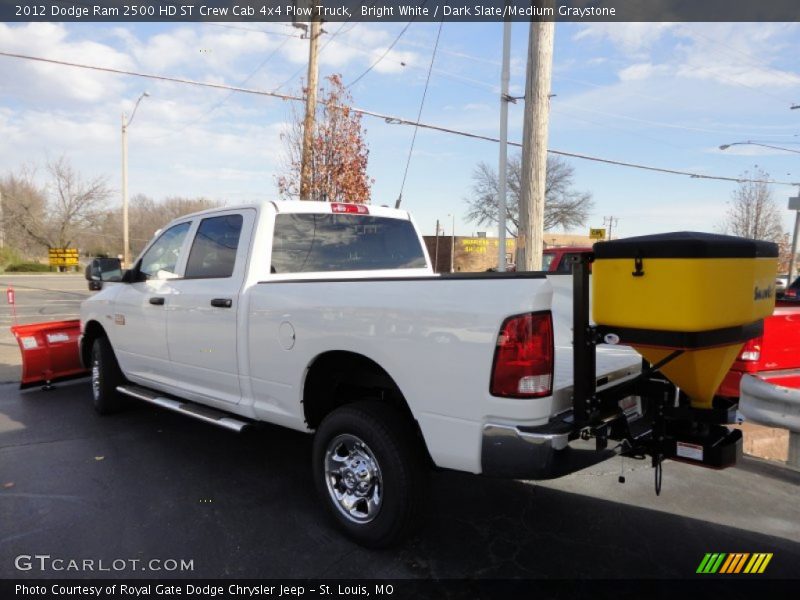 Bright White / Dark Slate/Medium Graystone 2012 Dodge Ram 2500 HD ST Crew Cab 4x4 Plow Truck
