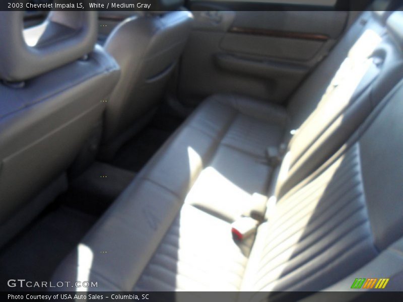 White / Medium Gray 2003 Chevrolet Impala LS